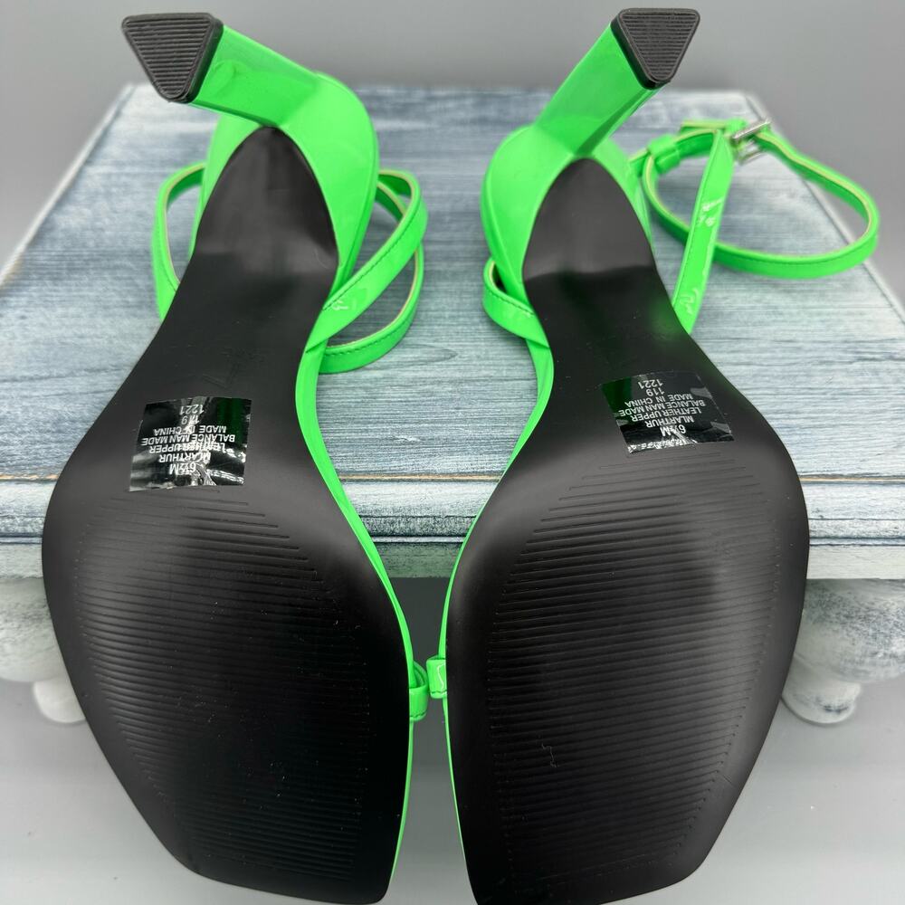 NEW Marc Fisher LTD Women’s Arthur Ankle Strap High Heel Sandals Green Size 6.5M - Picture 8 of 10